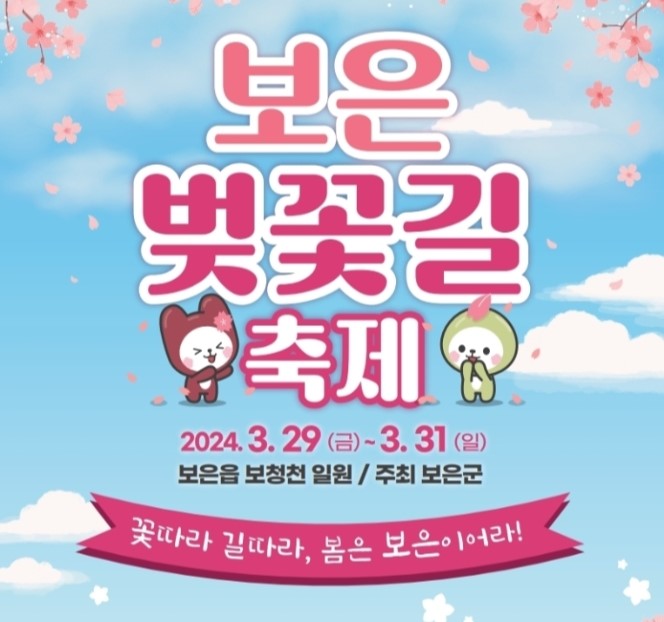보은 벚꽃길 축제